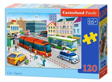 пазли castorland 120 елементів міська площа артикул 13555