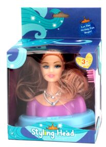 Голова для зачісок + аксесуари 4 види 2512 Голова для зачісок + аксесуари 4 види 2512