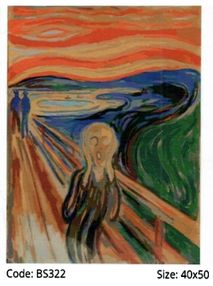 Розпис по номерах 40х50 BS/G322 Крик Едвард Мунк brushme Брашми