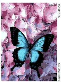 Розпис по номерах 40х50 BS21627 Метелик на квітах brushme Брашми