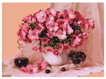 Розпис по номерах 40х50 BS29348 Цвітіння вишні brushme Брашми