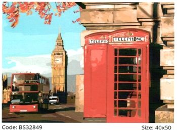 Розпис по номерах 40х50 BS32849 Лондонський закуток brushme Брашми