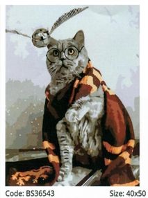 Розпис по номерах 40х50 BS36543 Котик ловець снітчу brushme Брашми