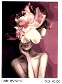 Розпис по номерах 40х50 BS39230 Пурпурова квітка brushme Брашми