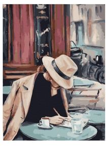 Розпис по номерах 40х50 BS40542 Справа в шляпі brushme Брашми