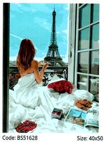 Розпис по номерах 40х50 BS51628 Паризький ранок brushme Брашми