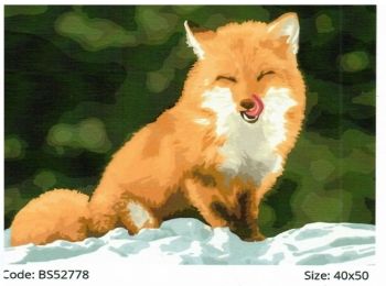 Розпис по номерах 40х50 BS52778 Лисичка-сестричка brushme Брашми