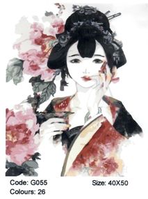 Розпис по номерах 40х50 G055 Фарби сходу brushme Брашми