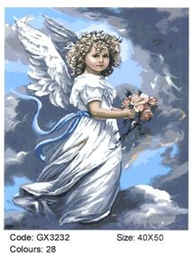 Розпис по номерах 40х50 GX3232 Небесний ангел brushme Брашми