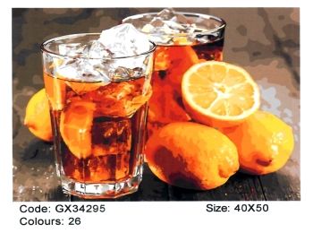 Розпис по номерах 40х50 GX34295 Охолоджуючий линонад brushme Брашми