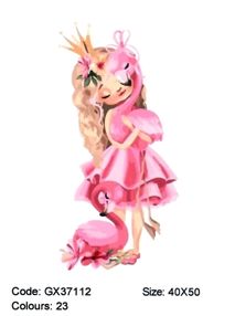 Розпис по номерах 40х50 GX37112 Принцеса фламінго brushme Брашми