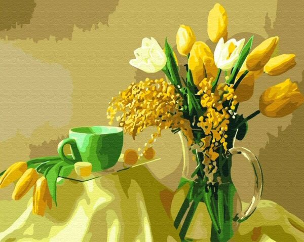 Розпис по номерах 40х50 BS9245 Жовті тюльпани brushme Брашми Ціна (цена) 184.90грн. | придбати  купити (купить) Розпис по номерах 40х50 BS9245 Жовті тюльпани brushme Брашми доставка по Украине, купить книгу, детские игрушки, компакт диски 0