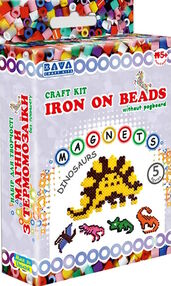 набір для творчості магніти з термомозаїки (тм-011) динозаври без планшета умняшка (4820129200527)