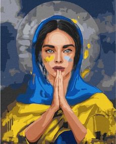 розпис по номерах КНО4857 молитва за україну ідейка розмір 40х50см
