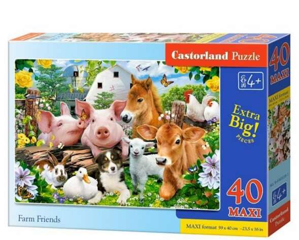 пазли castorland 40 елементів farm friends артикул 040339 maxi Ціна (цена) 228.00грн. | придбати  купити (купить) пазли castorland 40 елементів farm friends артикул 040339 maxi доставка по Украине, купить книгу, детские игрушки, компакт диски 0