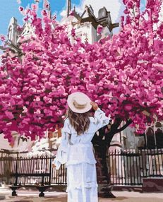 Розпис по номерах 40х50 BS52888 Квітучий Нотр-Дам де Парі brushme Брашми