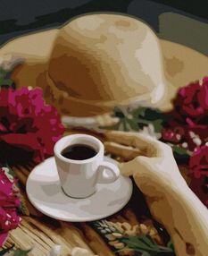 Розпис по номерах 40х50 GX36659 Квіткова перерва brushme Брашми