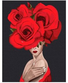 Розпис по номерах 40х50 PGX36694 преміум Королева троянд brushme Брашми