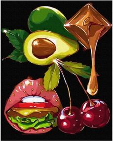 Розпис по номерах 40х50 PGX37951 преміум Погляд гурмана brushme Брашми