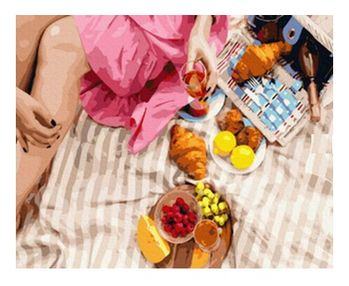 Розпис по номерах 40х50 PGX38488 преміум Смаколики на пікнік brushme Брашми