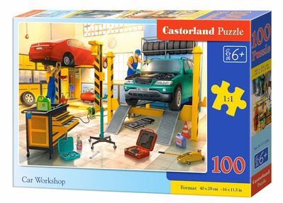 пазли castorland 100 елементів автомайстерня 111206