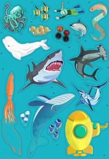 Гра навчальна КП-008 Підводний світ + багатораз наліпки Умня Ціна (цена) 157.00грн. | придбати  купити (купить) Гра навчальна КП-008 Підводний світ + багатораз наліпки Умня доставка по Украине, купить книгу, детские игрушки, компакт диски 2