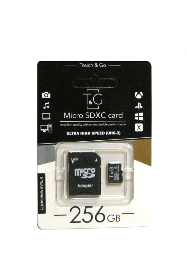 АКЦІЯ карта пам'яті micro SDHC 256Gb T&G с адаптером  мікро флешка 256 (CLASS 10) Ціна (цена) 770.00грн. | придбати  купити (купить) АКЦІЯ карта пам'яті micro SDHC 256Gb T&G с адаптером  мікро флешка 256 (CLASS 10) доставка по Украине, купить книгу, детские игрушки, компакт диски 1