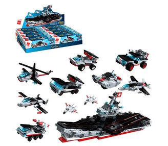 конструктор військовий транспорт від 74 деталей 8 видів 1418