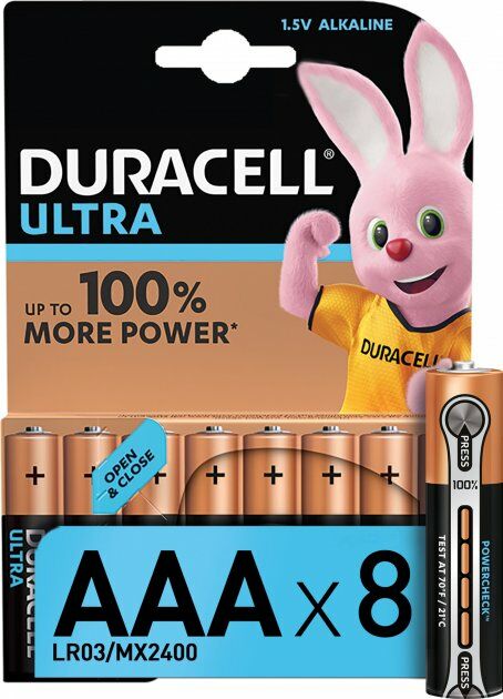 Блистер Батарейка Duracell ULTRA LR-03 БЛІСТЕР= 8шт з індикатором мізинчик Ціна (цена) 220.00грн. | придбати  купити (купить) Блистер Батарейка Duracell ULTRA LR-03 БЛІСТЕР= 8шт з індикатором мізинчик доставка по Украине, купить книгу, детские игрушки, компакт диски 1