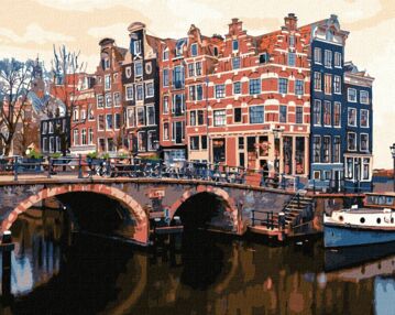 Розпис по номерах 40х50 КНО3615 Чарівний Амстердам "Ідейка"