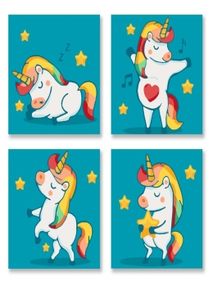 Розпис по номерах 18х18 4шт KNP017 Чарівний настрій "Ідейка"