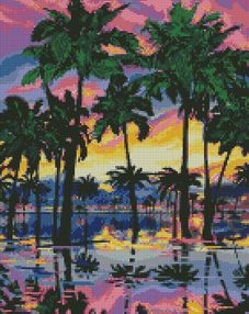 Алмазна мозаїка 40х50 АМО7015 Райський відпочинок "Ідейка"