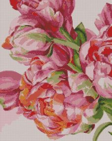 Алмазна мозаїка 40х50 АМО7020 Норовливі півонії "Ідейка"