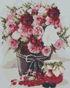 Алмазна мозаїка 40х50 АМО7022 Ніжний букет "Ідейка"