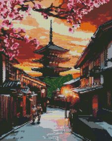 Алмазна мозаїка 40х50 АМО7038 На заході сонця "Ідейка"