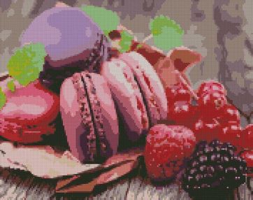 Алмазна мозаїка 40х50 АМО7049 Малиновий настрій "Ідейка"