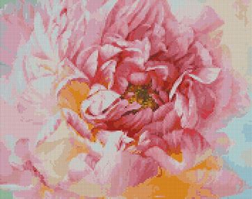 Алмазна мозаїка 40х50 АМО7070 Ніжна півонія "Ідейка"