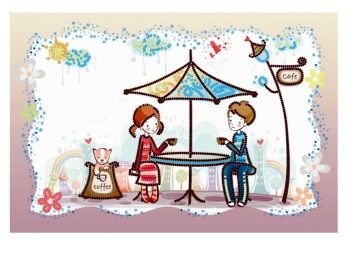 вишивка бісером 20х30  Перше побачення  артикул ВВ2027