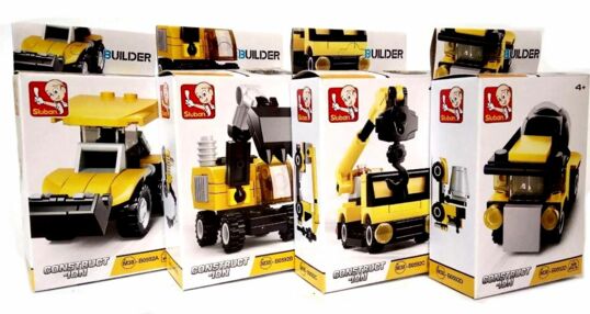 конструктор sluban abcd спецтехніка 37-44 деталей в асортименті m38-b0592