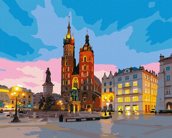 Розпис по номерах 40х50 КНО3607 Вечірній краків Ідейка Ціна (цена) 144.20грн. | придбати  купити (купить) Розпис по номерах 40х50 КНО3607 Вечірній краків Ідейка доставка по Украине, купить книгу, детские игрушки, компакт диски 0