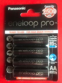 Акумулятор PANASONIC R06P 2500 mAh/4bl Ni-Mh ціна за блістер, в якому 4штуки ENELOOP PRO  (із захист