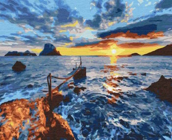 Розпис по номерах 40х50 BS24594 На заході brushme Брашми