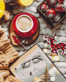 Розпис по номерах 40х50 BS51364 Кава на свято brushme Брашми