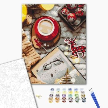 Розпис по номерах 40х50 BS51364 Кава на свято brushme Брашми Ціна (цена) 171.40грн. | придбати  купити (купить) Розпис по номерах 40х50 BS51364 Кава на свято brushme Брашми доставка по Украине, купить книгу, детские игрушки, компакт диски 1