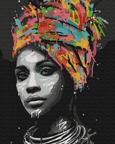 Розпис по номерах 40х50 BS51369 Африканський контракт brushme Брашми