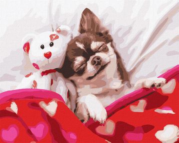 Розпис по номерах 40х50 КНО4277 Спляча красуня "Ідейка"