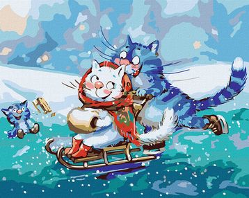 Розпис по номерах 40х50 КНО4278 На ковзанці "Ідейка"