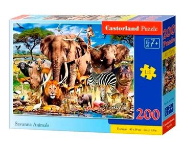 пазли castorland 200 елементів тварини савини 222155