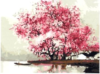 Розпис по номерах 40х50 G427 Квітучий гай brushme Брашми