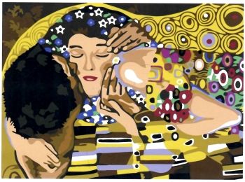 Розпис по номерах 40х50 GX6065 Фрагмент поцілунка brushme Брашми